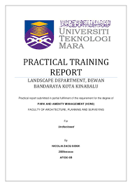 Do you want to get an an industrial attachment report should have a minimum of 20 pages unless and otherwise advised by your lecturer. Practical Training Report