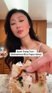 Vietnamese Ban Tran Snack