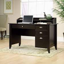 Three drawers with metal runners and safety stops. Sauder Woodworking Company Computer Desk With Hutch The Home Depot Canada