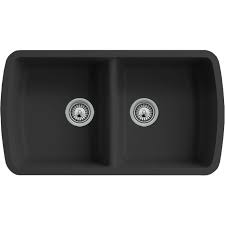 black quartz composite 50/50 double