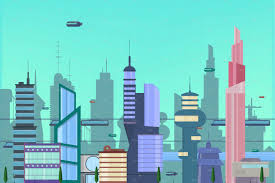 The City Of The Future City Illustration City Drawing Futuristic City