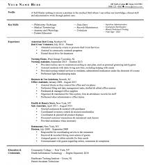 When applying for a position as an r.n. Externship On Resume For Medical Assistant Medical Assistant Internship Resume Examples