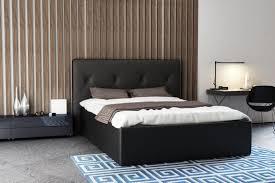 Lit Coffre 160x200 Cm Syla Pu Noir En 2020 Lit Coffre Lit Coffre 160x200 Lit Coffre 140x190