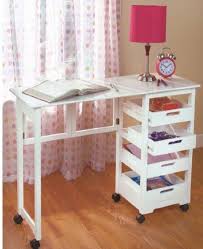 Space Saver Craft Table W Wheels Folds Away In White Fold Away Desk Contemporary Home Office Furniture Home