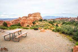 The campsite is 18 miles from the park entrance and 23 miles from moab the campsites are open year round. All About Camping In Arches National Park Dirt In My Shoes