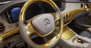 Salon De Geneve Une Voiture En Or Mercedes Interior Benz S500 Luxury Cars