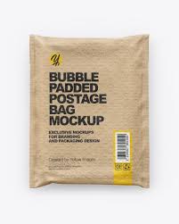 Kraft Paper Postage Bag Mockup In Bag Sack Mockups On Yellow Images Object Mockups Bag Mockup Postage Bags Branding Mockups