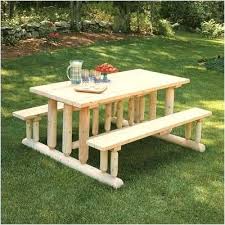 Freeport Park Arturo Wooden Picnic Table Wayfair Rustic Outdoor Furniture Picnic Table Wooden Picnic Tables