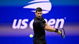 Novak Djokovic in action
