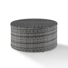 Refine your results by addedcompare satellite round cocktail table uu449356. Catalina Outdoor Wicker Round Coffee Table Gray Crosley Target