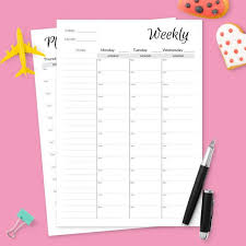 Weekly planner templates, 50+ weekly schedule planner templates, printable planners for the week and more. Downloadable Printable Weekly Planner Template Free With Priorities Pdf