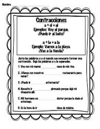 Spanish Contractions Spanish Contractions Teaching