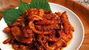 Image result for Korean Spicy Noodles With Pork And Hot Pepper Paste