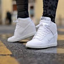 Nike Women S Dunk Sky Hi Essential Sneakers From Finish Line Nike Dunk Sky High Women S Shoes Nike Dunk Sky Hi Wedge Myshopgirl Com White Nike Shoes Womens Nike Wedge Sneakers Wedge Sneakers