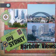 My Sydney Harbour Views Page 1 Scrapbook Com Scrapbooking Layouts Travel Vacation Scrapbook Travel Journal Scrapbook