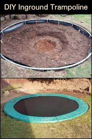 Diy Inground Trampoline The Owner Builder Network In Ground Trampoline Backyard Trampoline Trampoline