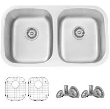 Whether inset stainless steel or ceramic belfast, a double bowl sink is a highly practical addition to any kitchen. Ul Li Premium Material P This Undermount Kitchen Sink Is Made Of Scratch Resistant Commercial Grade Premium 16 Gauge Stainless Steel The Specially Chosen Stain Finish Will Hide Water Spots This Undermount Double Bowl Kitchen Sink Is