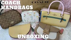 Coach Bags Unboxing Serena Satchel Mini Camera Rowan Satchel Ellen Georgie Saddle Bag Youtube