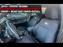 Toyota tacoma 2016, neosupreme custom seat covers by coverking®. The Best Affordable Like Oem Seat Covers Rough Country 2016 Toyota Tacoma Install Review Youtube