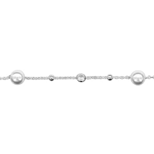 In french mythology or folklore, dames blanches (meaning literally white ladies) were female spirits or supernatural beings, comparable to the weiße frauen of both dutch and germanic mythology. Bracelet En Argent Rhodie Chaine Avec Alternance De Petites Boules Lisses De 2 Perles Blanches Synthetiques
