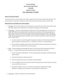 You list all sources you referenced in your paper in alphabetical order. Biology Research Paper Format Example Proofreadwebsites Web Fc2 Com