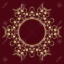 90+ floral patterns, vectors, images, unlimited download vector psd, ai, png, eps format. Circular Floral Pattern In Yellow Shades On Burgundy Background Royalty Free Cliparts Vectors And Stock Illustration Image 48323611