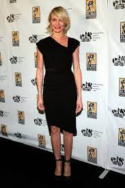 cameron diaz design rachel roy nice black dress little trendy medium length hairstyles for thin hair