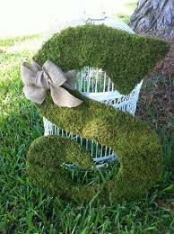 Decorations Large Wood Letters Wood Letters Moss Covered Letters