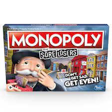 Contains blue dye to ensure proper rinsing. Hasbro Monopoly For Sore Losers Board Game
