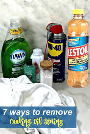 Here's how to remove oil stains from concrete. Removing Cooking Oil Stains From Clothing Get Oil Stains Out Of Clothes