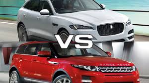 2017 Jaguar F Pace Vs 2016 Land Rover Range Rover Evoque Youtube
