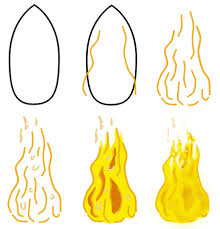 This design will later be added to my tattoo designs gallery at www.tattoowoo.com. How To Draw Cartoon Fire
