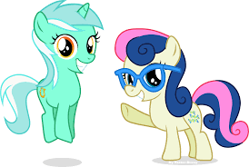Filly Lyra And Bonbon By Vector Brony On Deviantart Lyra Heartstrings My Little Pony Merchandise Bon Bons