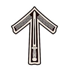 It signifies life, creation, birth, or renewal. Tyr Tiwaz Rune Decorated With Knotwork And Tyr S Signature Weapon The Sword Tyr Was The Original King Of Th Viking Tattoos Scandinavian Tattoo Rune Tattoo
