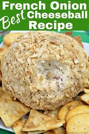 French Onion Best Cheese Ball Recipe For Pinterest Cheese Ball Recipes Cheese Ball Onion Soup Mix