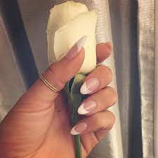 New Make Up Inspiration By By Chrisspy Almond Acrylic Nails French Tip Nails Wedding Nails French