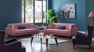 Pembe koltuğa hangi renk perde gider ? Dikkat Ceken Pudra Rengi Koltuk Kombinleri Dekorblog