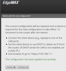 It must not really be from your desktop, just make sure you are not in any opened ap. Edgerouter X How To Reboot Without Resetting Ubiquiti Community
