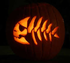 Fish Skeleton Pumpkin Pumpkin Carving Pumpkin Pumpkin Template