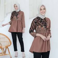 Model baju batik atasan wanita lengan panjang. Jual Baju Atasan Wanita Lengan Panjang Model Terbaru Blibli Com