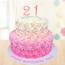 Giant pink rose cake this cake was about 14 inches wide and about 12 inches tall. 2 Tier Rose Cake