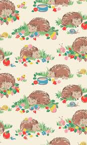 Hedgehogs From Sausage Dogs To Garden Gnomes Everyone Loves Our Cute Character Prints Our Shy Spiny Li Cath Kidston Wallpaper Prints Cath Kidston Patterns