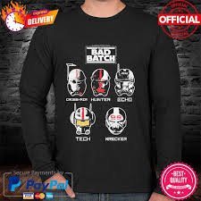 Star Wars The Bad Batch Helmet Group Shirt Hoodie Sweater Long Sleeve And Tank Top