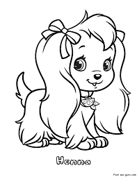Beauty Strawberry Shortcake Pets Coloring Pages In 2020 Puppy Coloring Pages Animal Coloring Pages Dog Coloring Page
