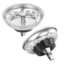 However, replacing a kitchen sink basket strainer is an easy and simple task to be done within an hour. Rubber Stopper Bottom Kitchen Sink Strainer And Stopper Combo Basket Replacement For Standard 3 1 2 Inch Drain Stainless Steel Basket With Plastic Knob Drains Strainers Tools Home Improvement Poglebiarka Pl