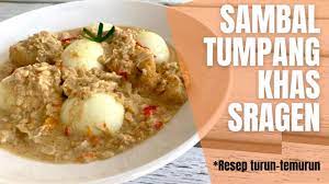 Resep cara membuat getuk lindri lembut manis enak. Resep Turun Temurun Sambal Tumpang Khas Sragen Youtube