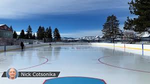 This is a rink of dreams at the nhl outdoors at lake tahoe, nestled among the pines on the 18th fairway of the golf course at edgewood tahoe resort, on the south shore with a view of the sierra nevada. Mix Tqzygwchm