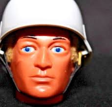 Vintage action Man Helmet repair kit, Grey Lugs, strap and decals