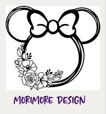 Download Pin By Erin Fletcher On Floral Mickey Floral Svg Mickey Mouse Svg Free Mickey And Minnie Svg