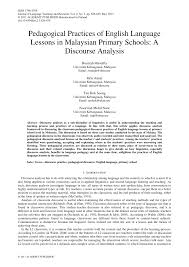 Afrikaans albanian arabic bengali chinese croatian czech danish dutch english finnish french german greek hindi hungarian icelandic indonesian italian japanese korean latin malay malayalam marathi nepali. Pdf Pedagogical Practices Of English Language Lessons In Malaysian Primary Schools A Discourse Analysis